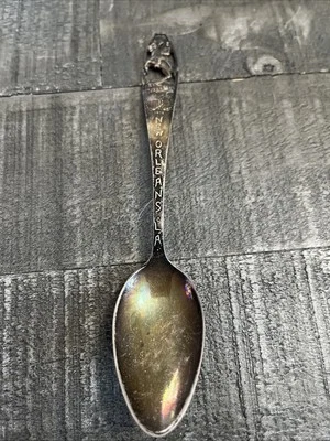 Vintage New Orleans LA General Jackson On Horseback Souvenir Spoon — 第 1/4 张图片