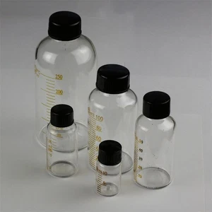 Botella de reactivo transparente de 5 ml - 250 ml con tapa suministros de laboratorio de química - Imagen 1 de 10