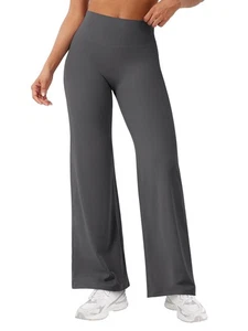 Workout Leggings Womens No Front Seam Straight Leggings 29" High Waist Butter... - Picture 1 of 8