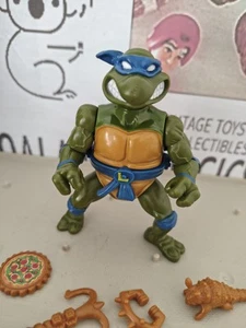 Vintage TMNT Ninja Turtles Figure Storage Shell Leo 1990 - Picture 1 of 6