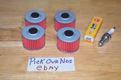 Filtro de aceite y 1 bujía NGK Honda XR250L XR 250L 250 L 1991-1996 4 PK Foto 1 de 2