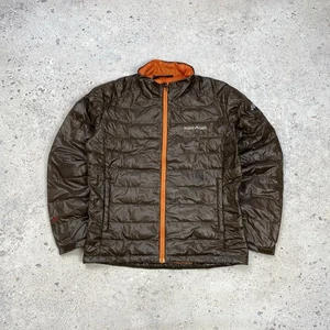 Montbell EX800 Goose Down Puffer Jacket Men S Brown Lightweight Hiking - Picture 1 of 12