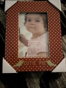 Marco de fotos SONOMA Cutie Pie 4" X 6" NUEVO - Imagen 1 de 2