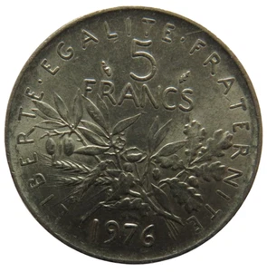 1976 France 5 Francs Coin - Picture 1 of 3