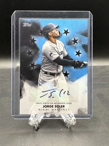 JORGE SOLER 2024 Topps Baseball Stars Autographs Black #BSA-JS #'d 154/199 - Picture 1 of 2