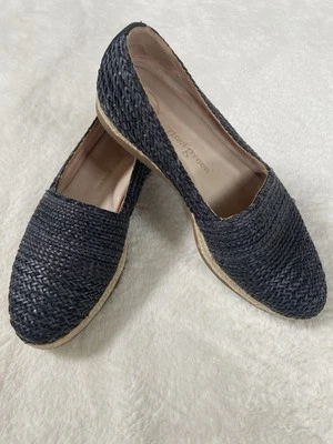 Paul Green Zapatos Mujer US 7.5 Negro Lori Alpargata Tejido Mocasines Planos Goma Cáñamo Foto 1 de 4