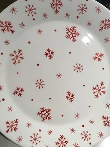 Crate and Barrel Christmas Platter Snowflake - Picture 1 of 3