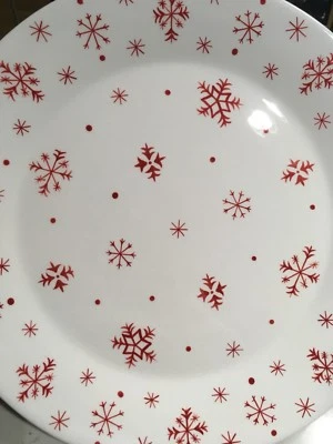 Crate and Barrel Christmas Platter Snowflake - Image 1 of 3