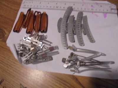 Perm Rollers Vários Grampos de Cabelo Grampos de Onda e Alfinetes, Lote Vintage, Estado Bom - Imagem 1 de 4