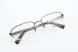 NAUTICA N7265 200 Marrón 56-20-140 Hombres Medio Borde Monturas de Gafas Bisagras Flexibles N179 - Imagen 1 de 12