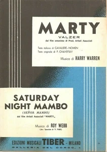 MARTY - SATURDAY NIGHT MAMBO	Warren Roy Webb Edizioni Musicali Tiber - Picture 1 of 1