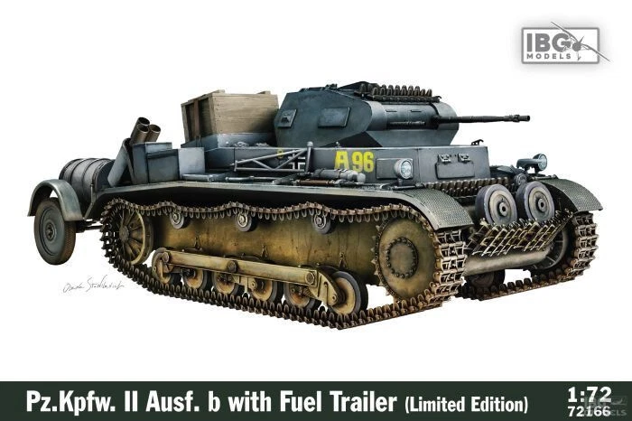 IBG 72166 Pz.Kpfw. II Ausf. b with Fuel Trailer (Limited Edition) scale 1/72