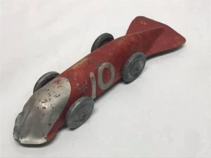 Antique Pressed Steel Fishtail Race Car - Picture 1 of 8