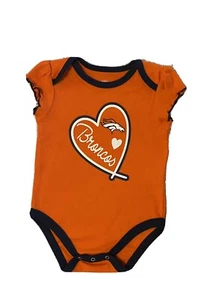 Infant NFL Denver Broncos Creeper Body Suit, 12 M, Orange, New - Picture 1 of 7