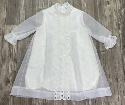 Vintage 60's Hollywood Creation Communion Party Special Occasion Dress Size 8/10 - Image 1 of 4