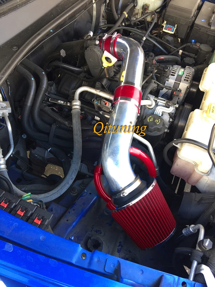 Kit de filtro de sistema de admisión de aire rojo de 2 piezas para Dodge Nitro 2007-2009 3,7 L V6 Foto 1 de 1