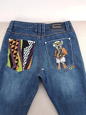 VTG Coogi Jeans Mens 34x29  Blue Koala Bear Y2K Hip Hop Baggy Embroidered W34" - Image 1 of 4