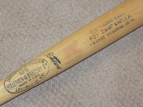 Roy Campanella H&B Game Bat Brooklyn Dodgers HOF Cover