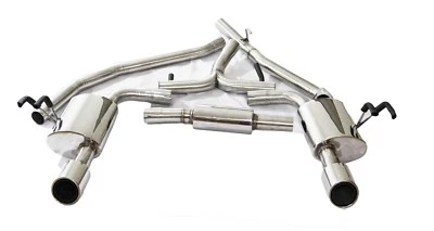 para Honda Civic 2016-2018 sedán 1,5T tubo de 2,5" con punta de 4" SS escape doble Foto 1 de 3