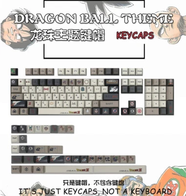 Dragon Balls 137keys PBT Mechanical Keyboard Keycap For Cherry Mx High Boxed set - Image 1 of 4