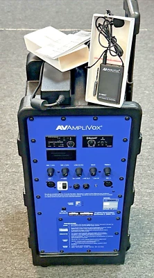 Sistema de megafonía portátil inalámbrico Amplivox SW800 con transmisor de micrófono inalámbrico UHF Foto 1 de 4