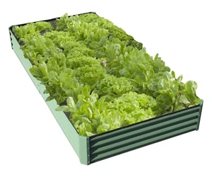 6x3x1ft Large Metal Galvanized Raised Garden Bed, Planter Box, Green - Picture 1 of 11