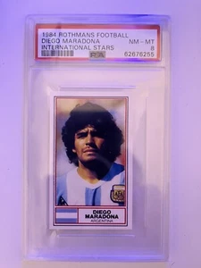 MARADONA ARGENTINA FOOTBALL INTERNATIONAL SOCCER STARS 1984 PSA 8 - Picture 1 of 2