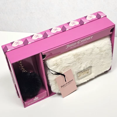 Bolso Bandolera Juicy Couture Angel Crema Solapa con Llavero Pompón Conjunto de Regalo Nuevo Foto 1 de 4