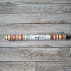 Wallquest Vinyl Coated Wallcoverings Wallpaper ONE BOLT 20.5"×32.8ft Striped - Picture 1 of 5