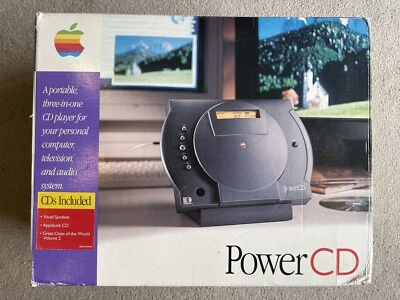 Apple PowerCD Power CD Mac Vintage 1995 Brand New In Box Complete - Image 1 of 4
