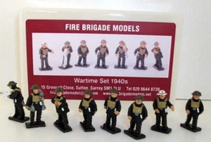 Fire Brigade models 1/72 Scale - FBM10 Wartime set 1940s Figure set - Picture 1 of 1