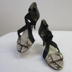 Michael Kors Mujer Negro con Piel de Serpiente 3" Tacones Talla 7.5M - Imagen 1 de 6