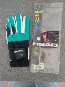 Head Radical Racquetball Glove Left Hand Size Large Teal & White, New - Picture 1 of 7