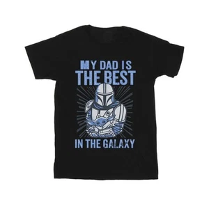 Star Wars Boys Mandalorian Best Dad T-Shirt (BI37964) - Picture 1 of 14