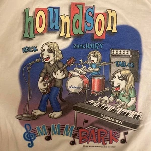 1998 Vintage Houndson Big Dogs Size Large Band Tee Parody - Picture 1 of 8