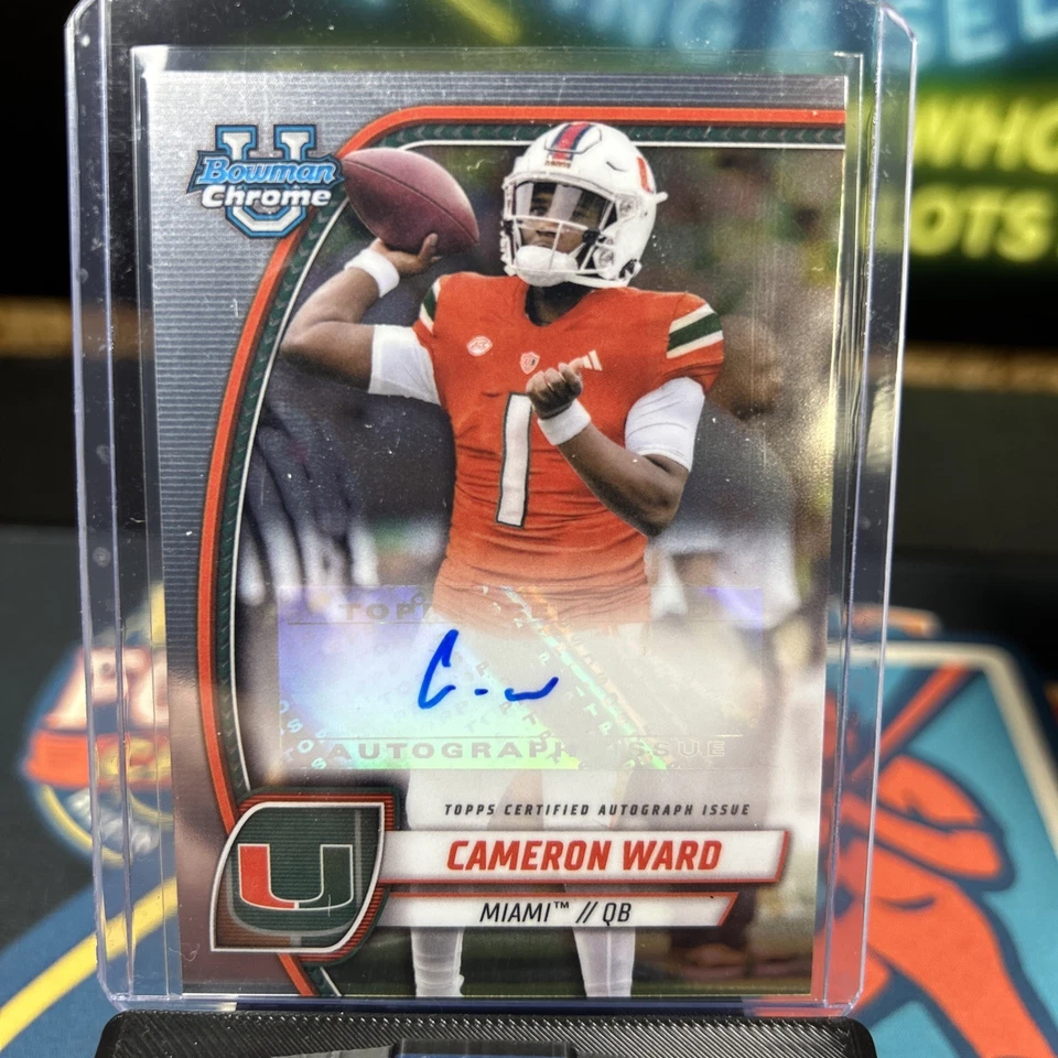 2024 Bowman University Chrome Cameron Ward Prospect Auto Autograph #PA-CWA - Image 1 of 4