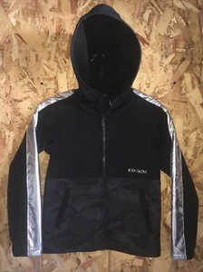 Body Glove Kids Black Camo With Silver Jacket Hooded Full Zip Size 12 - Picture 1 of 11