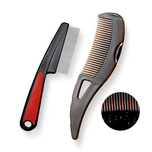 Dandruff Comb, Stainless Steel Fine Tooth Lice/Flea Comb, Psoriasis Comb, Scalp - Picture 1 of 12