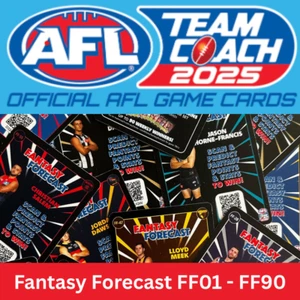 AFL Teamcoach 2025 - FANTASY FORECAST Insert Cards (FF-01 - FF90) - Picture 1 of 1