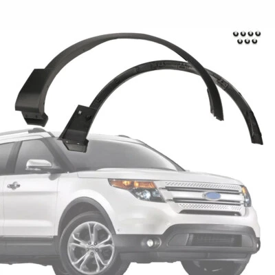 Ajuste para Ford Explorer 2011-2015 Delantero LH RH Guardabarros Acampanado Rueda Pozo Arco Moldura Foto 1 de 4
