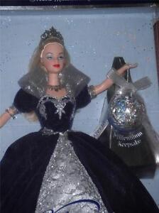 Millenium Princess Barbie w/ Happy New Year 2000 Keepsake Ornament by Hallmark