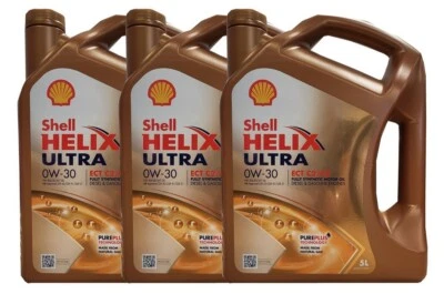 Shell Helix Ultra ECT C2/C3 0W-30 3x5 Liter MB 229.51 229.31 Fiat VW Motoröl - Bild 1 von 3