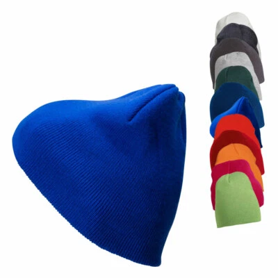 STRICK-BEANIE WINTERMÜTZE STRICKMÜTZE Doppelt gestrickt NEU Daiber MB7580