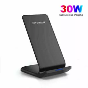 30W Fast Wireless Charger Stand Dock For Apple iPhone 15 14 13 12 Samsung S23+ - Picture 1 of 16