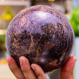 120MM Red Almandine Garnet Crystal Healing Chakra Balancing Gemstone Sphere - Photo 1 sur 10