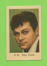 1964 Dutch Gum Card G #82 Tony Curtis