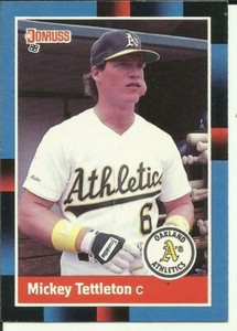 1988 DONRUSS Baseball Card #103 Mickey Tettleton ATHLETICS (TM103-1)