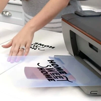 4U MEDIA&DISPLAYS 8.5 x 11，Milky Transparency Laser Printer Film Silk Screen Printing，50 sheets