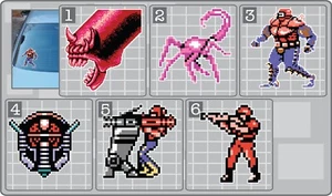 CONTRA ENEMIES Sprites from Contra Vinyl Decal Car Truck Sticker - Picture 1 of 1