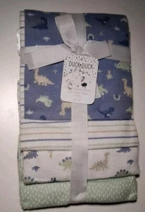 Ente Ente Gans Babys Dinosaurier Freunde erhalten Decken 28" x 28" 4er-Packung - Bild 1 von 5